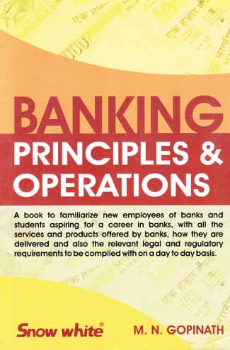 BANKING PRINCIPLES & OPERATIONS