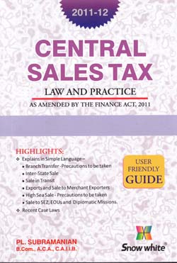 CENTRAL SALES TAX (Law And Practice)