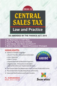 Central Sales Tax Law And Practice