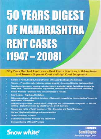  Buy 50 YEARS DIGEST OF MAHARASHTRA RENT CASES (1947-2008)