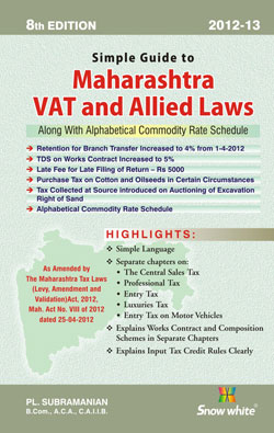 SIMPLE GUIDE TO MAHARASHTRA VAT & ALLIED LAWS