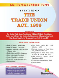  Buy TREATISE ON THE TRADE UNION ACT, 1926