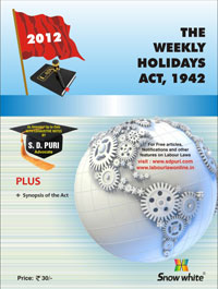 THE WEEKLY HOLIDAYS ACT, 1942