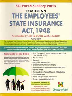 Buy TREATISE ON THE EMPLOYEERS STATE INSURANCE ACT, 1948 Book Online Buy TREATISE ON THE EMPLOYEERS STATE INSURANCE ACT, 1948