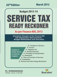 Service Tax Ready Reckoner