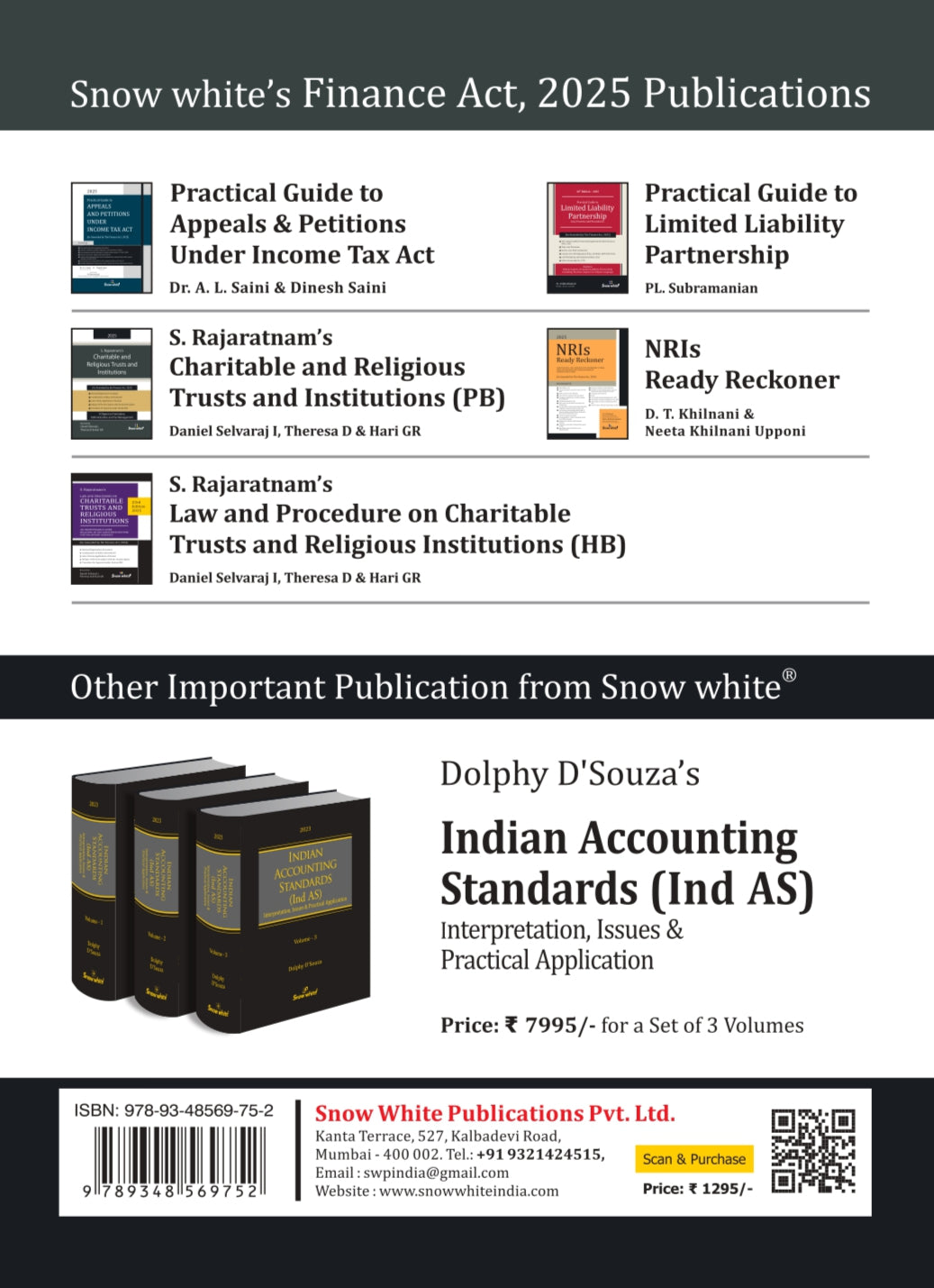 S. Rajaratnam's Charitable Trusts and Religious Institutions - 2025 Edition [As Amended by the Finance Act, 2025] - A Digest on Formation, Administration & Tax Management