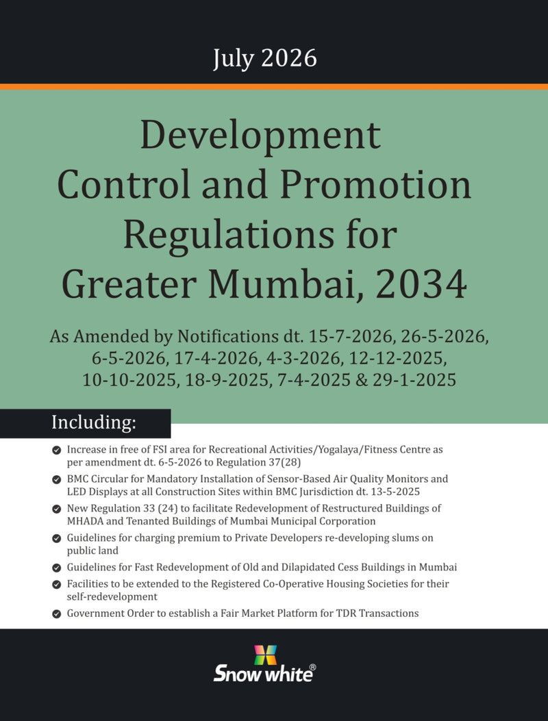Development Control and Promotion Regulations (DCR) for Greater Mumbai, 2034