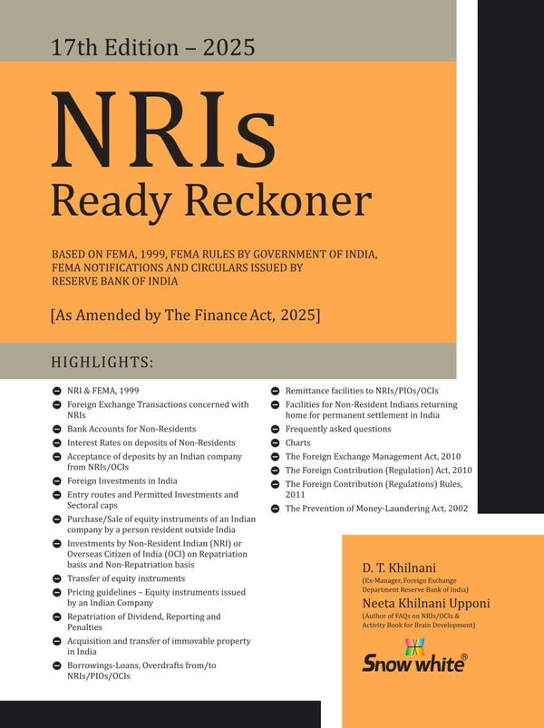 NRI Ready Reckoner - 2025 Edition [As Amended by the Finance Act, 2025]