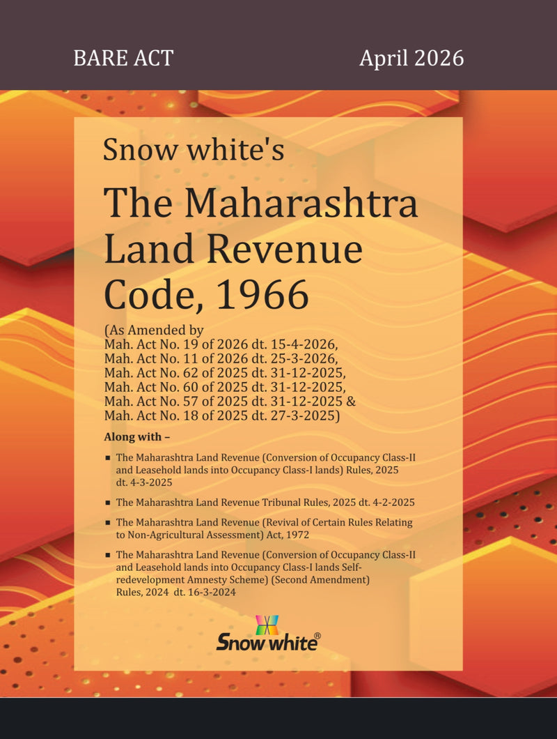 Snowwhite's The Maharashtra Land Revenue Code, 1966 - Bare Act