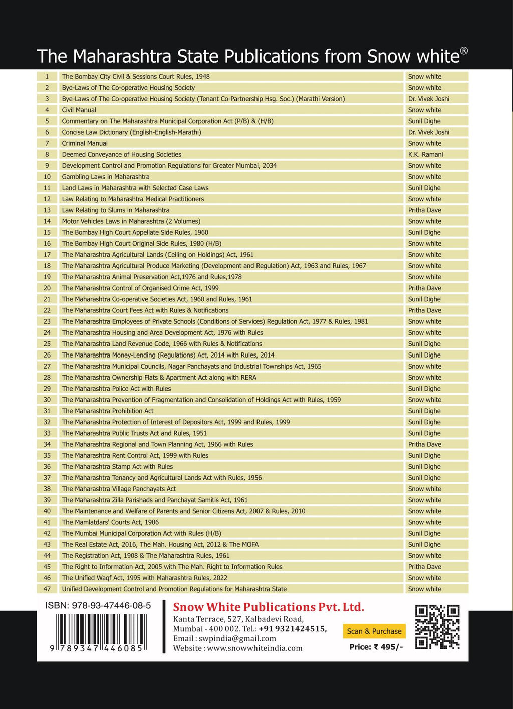 Model Bye-Laws of The Co-operative Housing Society (Tenant Co-Partnership Housing Society) - July 2026 Edition along with Short Notes, Enclosures , Annexures, Appendices & Latest Amendments