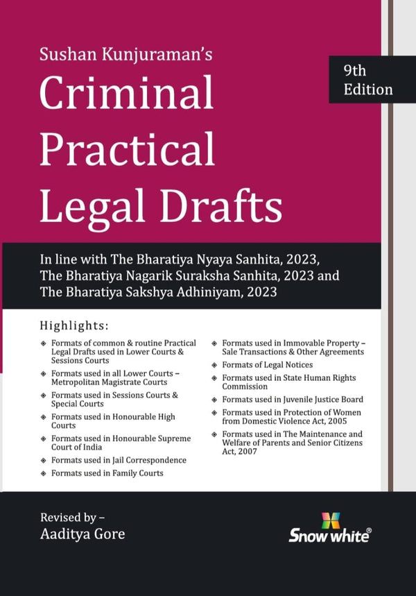Criminal Practical Legal Drafts in line with New Criminal Laws  - 9th Revised and Enlarged Edition