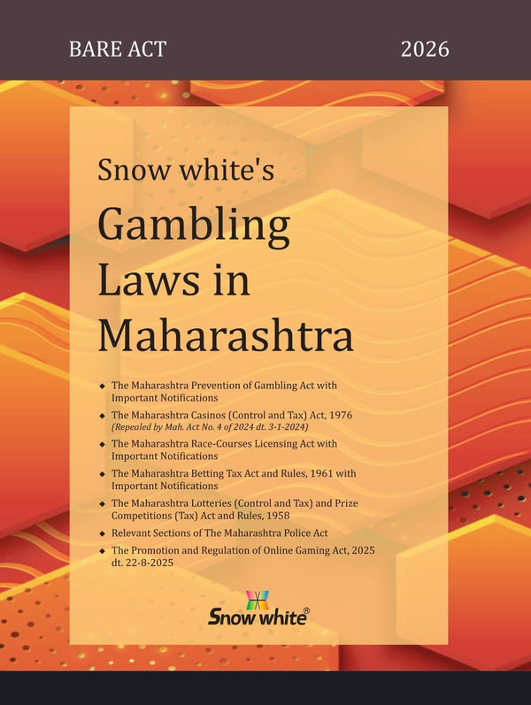 Snowwhite's Gambling Laws In Maharashtra - Bare Act