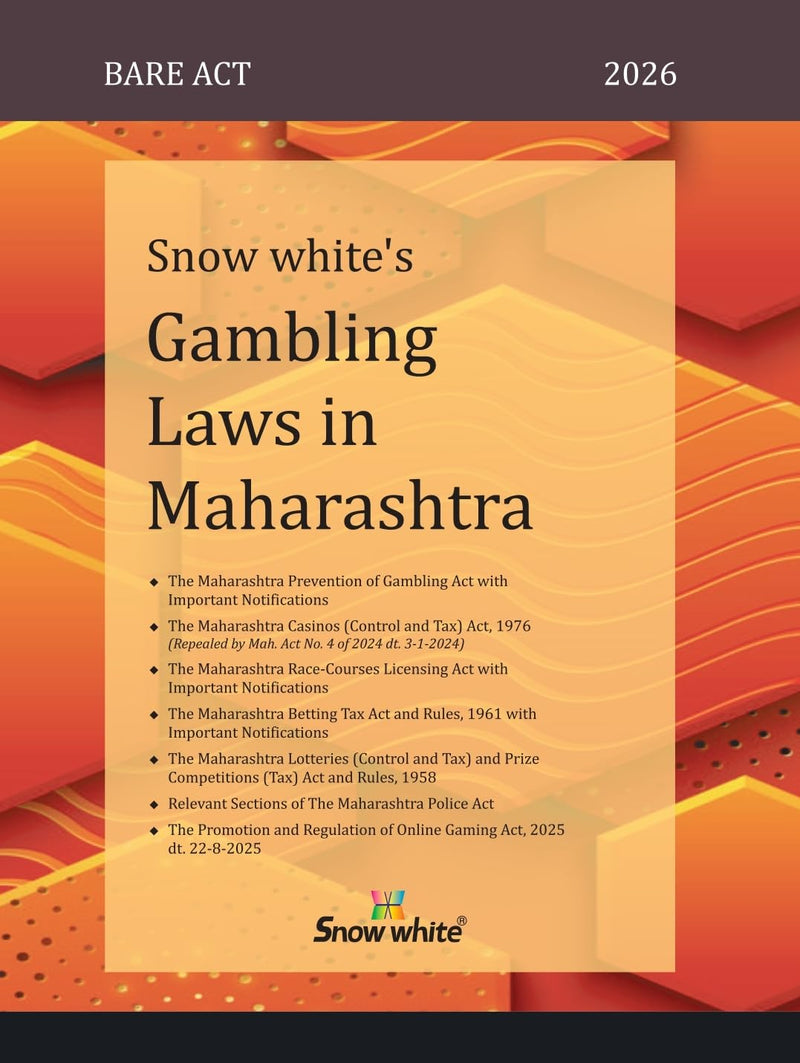 Snowwhite's Gambling Laws In Maharashtra - Bare Act