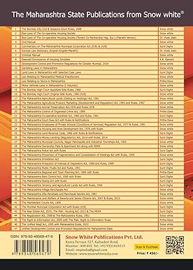 Snowwhite's The Maharashtra Public Trusts Act and The Maharashtra Public Trusts Rules - Bare Act