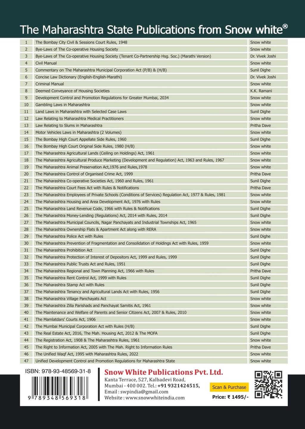 Law Relating to Slums in Maharashtra - The Maharashtra Slum Areas (Improvement, Clearance, and Redevelopment) Act, 1971 & Slum Rules - 2026 Edition with Case Law